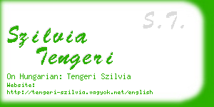 szilvia tengeri business card